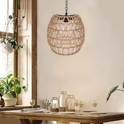 Luminaire suspendu d'extérieur câblé 7,99 po