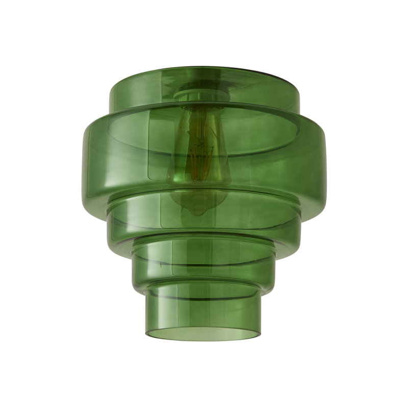 24.5 cm H Novelty Glass Pendant Shade ( Slip-On ), Green