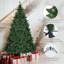 Arbre de Noël artificiel à pin articulé 8 pi, 6 pi, 4 pi avec 820 lumières DEL jaune chaud et 2539 branches