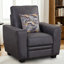 Fauteuil 3 pièces en similicuir moderne + causeuse + canapé avec coussins gratuits Leominster-124342486