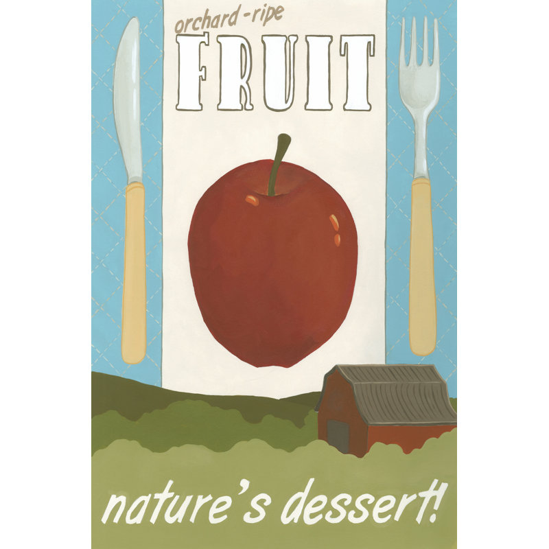 Orchard-Ripe Fruit 1 Piece Wrapped Canvas Wall Art, 30cm H x 20cm W x 3.8cm D