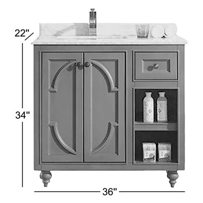 Mundy 35'' Single Bathroom Vanity Base Only