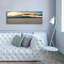 «Mort Valley - Badwater Basin Gold Sunset» par Epic Portfolio, art mural sur toile, 60 po x 20 po