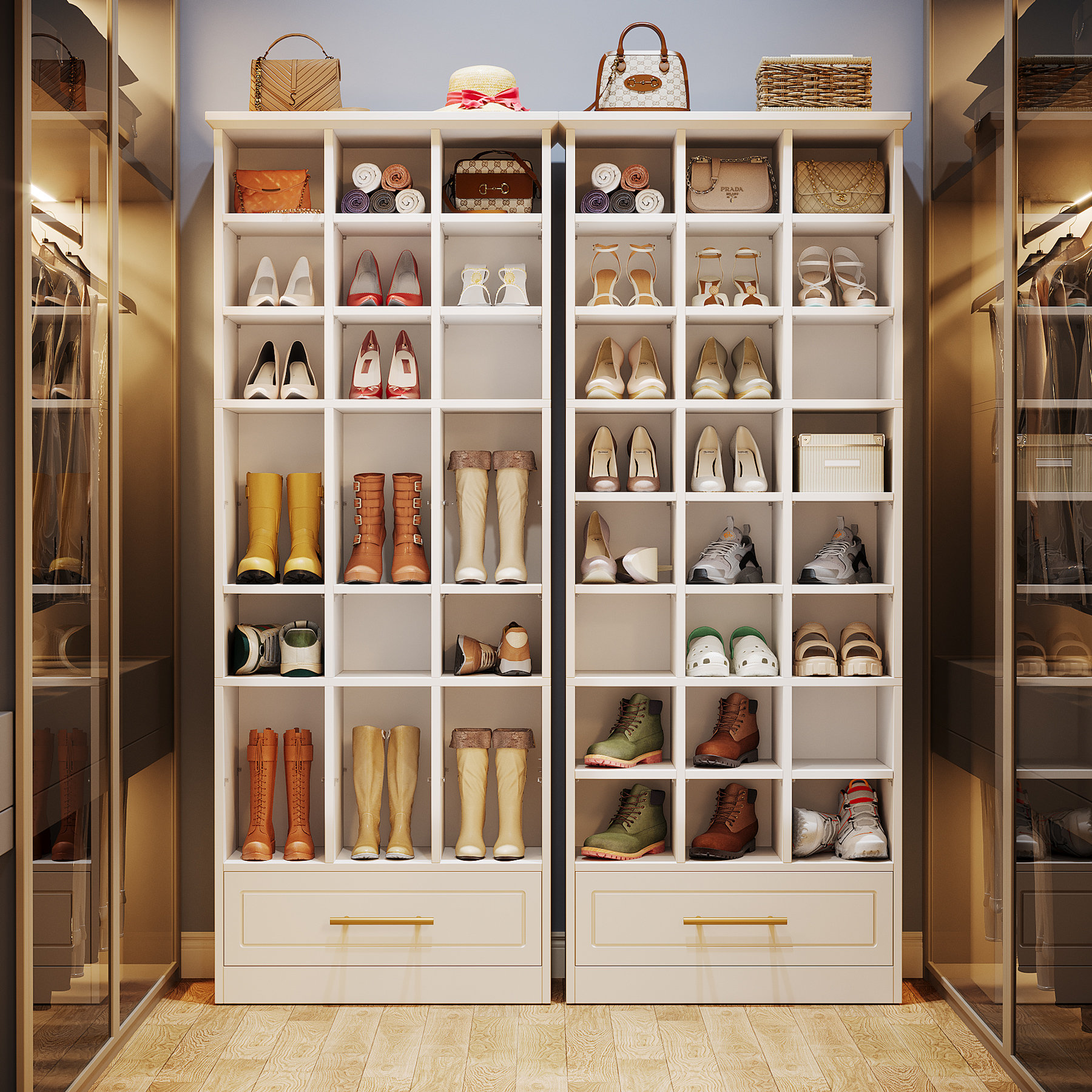 Hokku Designs 24 Pair Shoe Storage Cabinet Reviews Wayfair Canada