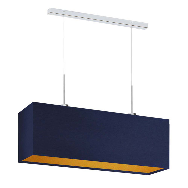 Gener 2 - Light Kitchen Island Pendant, Navy, Nickel