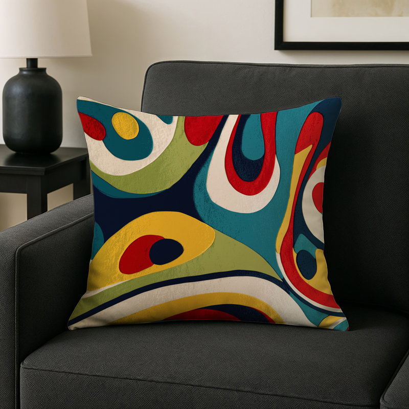 Retro Snap Indoor And Outdoor Pillow, Square 18"