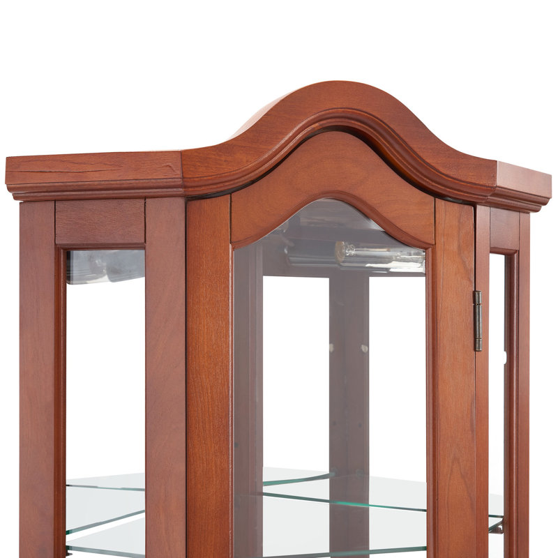 Armoire de coin avec finition en noyer