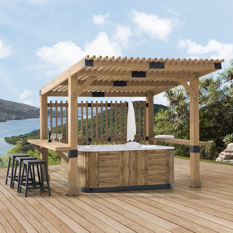 Pergola spa en bois de cèdre 10 pi x 11 pi SummerCove