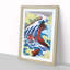 Yoshitsune Falls by Katsushika Hokusai - Picture Frame Art Print-55641900-55641907