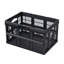 Bacs de rangement en plastique pliables, 45 L, caisses de rangement pliables empilables avec poignées, capacité de 33 lb par bac, contenants robustes pliables, paniers peu encombrants, pour organiser la maison-129162265-129162264-129162266