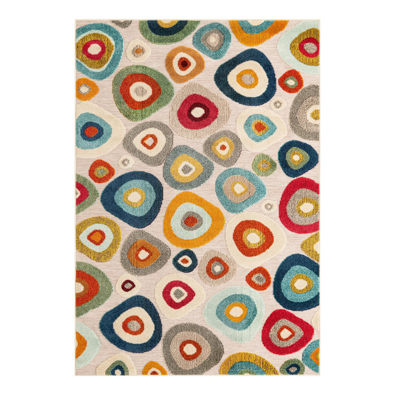 Wrought Studio Jake Marelda Indoor/Outdoor Area Rug, Rectangle 5'1" x 7'1"