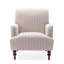 Fauteuil en polyester naturel avec 4 pieds