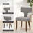 Dinning Chairs In Mordern Life With Linen Upholstered-284629079-284629083