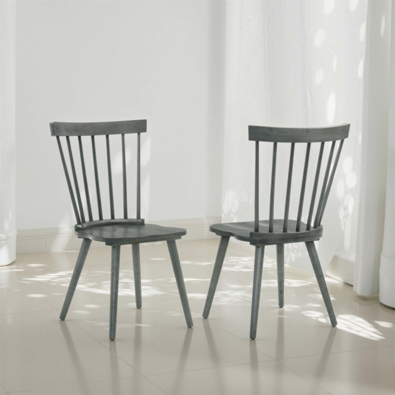 Ensemble de 2 chaises de salle à manger rustiques en bois massif, assemblage facile pour la cuisine et la salle à manger