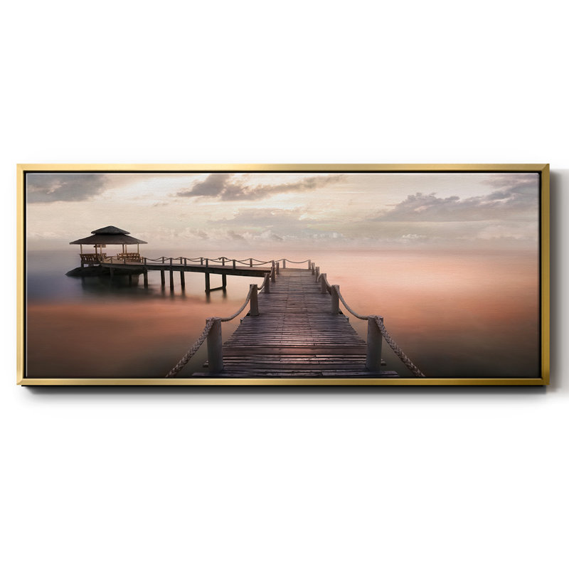 Early Morning Maldives - Toile encadrée, H 12 po x l 30 po