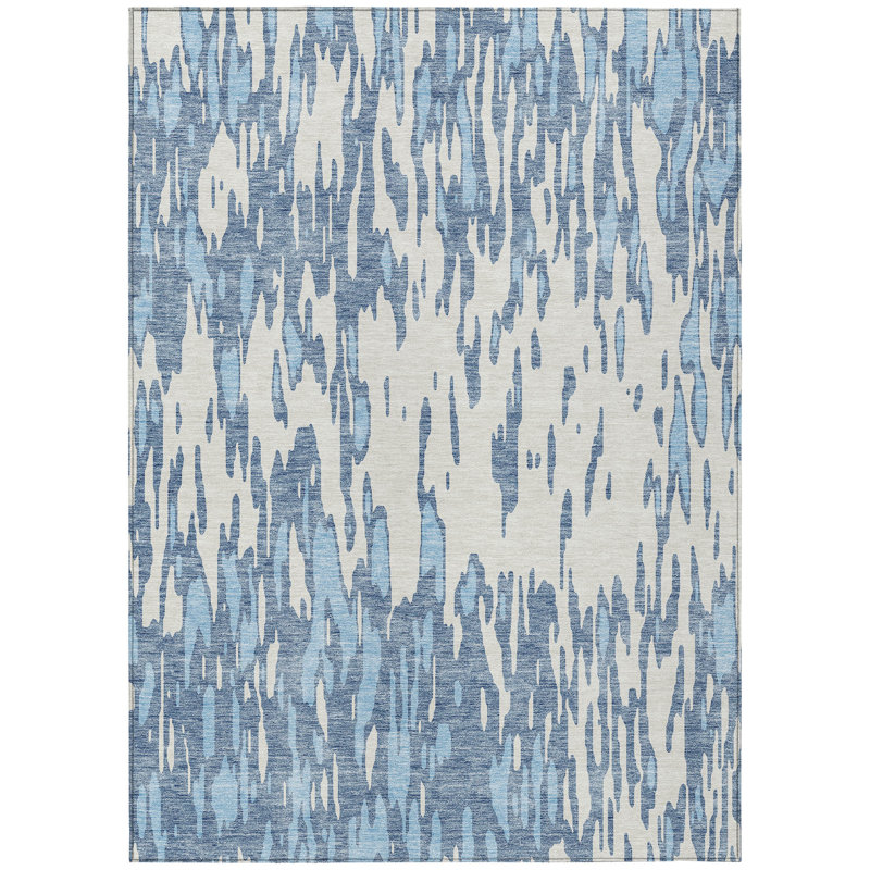 Aleighna Area Rug with Non-Slip Backing, Rectangle 3' x 5'
