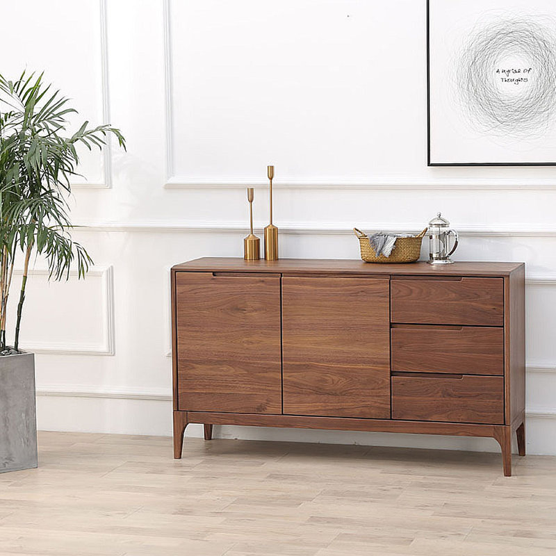 Simple Solid Wooden Sideboard Storage Cabinet