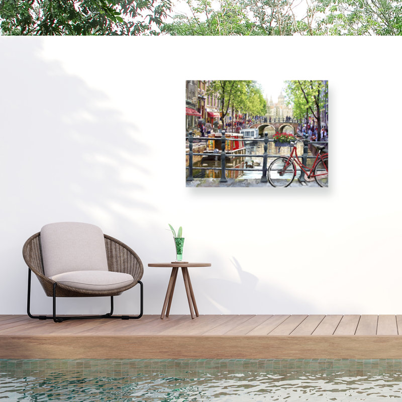 Décoration murale d'extérieur Adabel Amsterdam, L 24 po x H 18 po