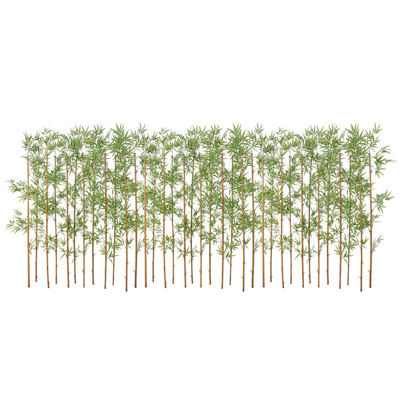 Adcock 7ft Artificial Bamboo Tree, 36 Pack Privacy Fence Decor - Real Bamboo Pole with UV Resistant Leaves, 36