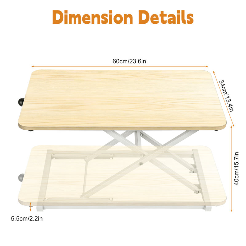 Single Top 24 inch Heavy-Duty Scissors Lift Keyboard , Designed for Ergonomic Sit Stand Workstations 