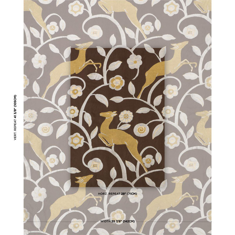 Les Gazelles Au Bois Fabric