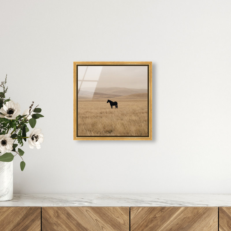 The Middle Print by Oliver Gal, 13" H x 13" W, Gold Floater Frame
