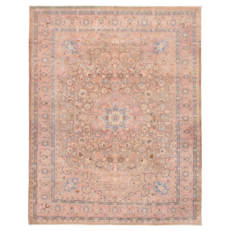 Tapis unique en laine 9 pi 11 po x 12 pi 8 po Yerai