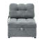 Lit convertible de 41,08 pouces de long, tissu gris, répond à toutes les exigences-809510560