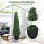 Faux Boxwood Tree-487906326