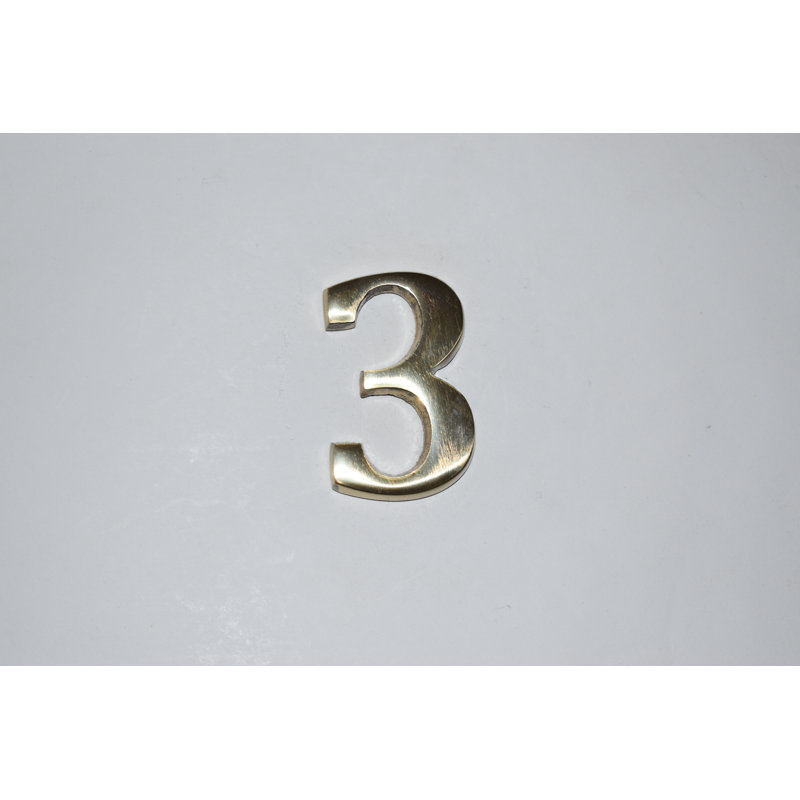 Tyonna 10cm H Metal House Number, 3