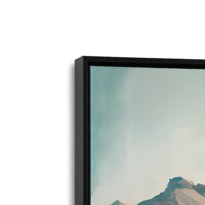 Vivid Desert Tranquillity Canvas Print in a Black Frame, 12" x 18", H 12,75 po x l 18,75 po x P 1,75 po
