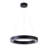 1-Light Matte Black LED Halo Ring Chandelier-169767700