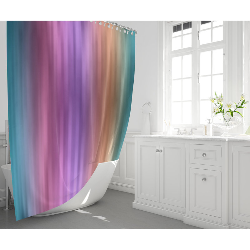 Rideau de douche simple ombre aironas, H 93 po x l 70 po