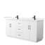 Elan TK 72" Freestanding Double Bathroom Vanity with Cultured Marble Top-433901475-433901474-433901478