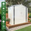 Remise de rangement en métal Monaco avec toit en pointe et porte verrouillable Monaco