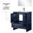 Lafarre 30'' Single Bathroom Vanity with Marble Top with Mirror-113110524-97832500