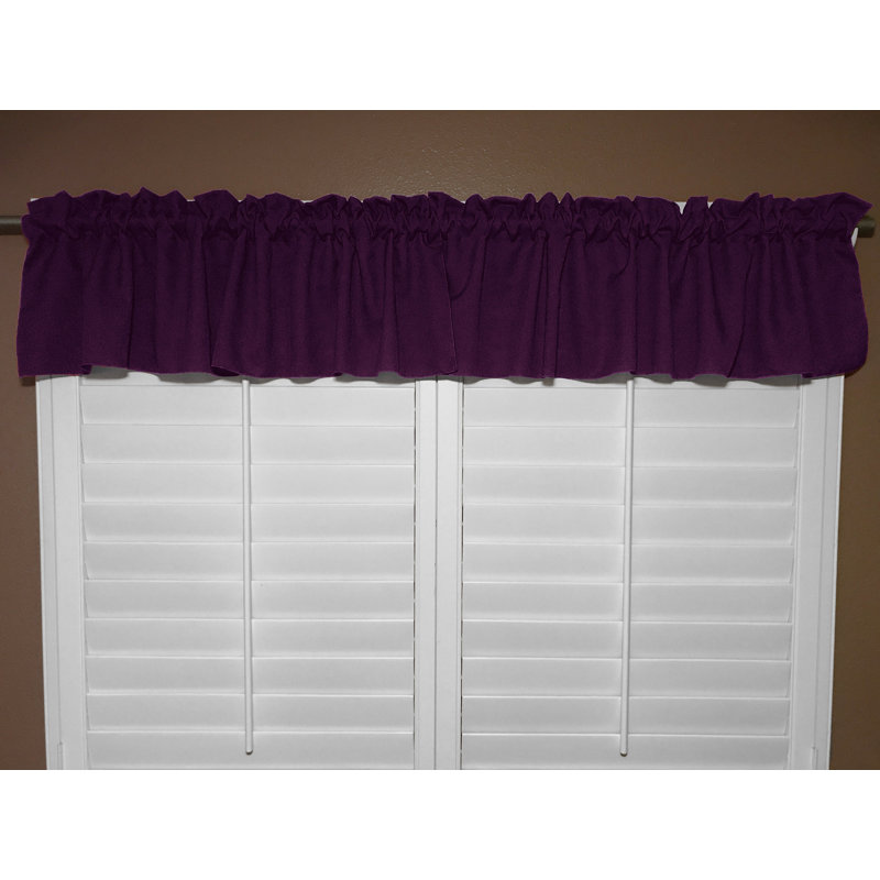 Cantonnière sur mesure l 58 po Pastorella, Prune, L 58 po x L 20 po