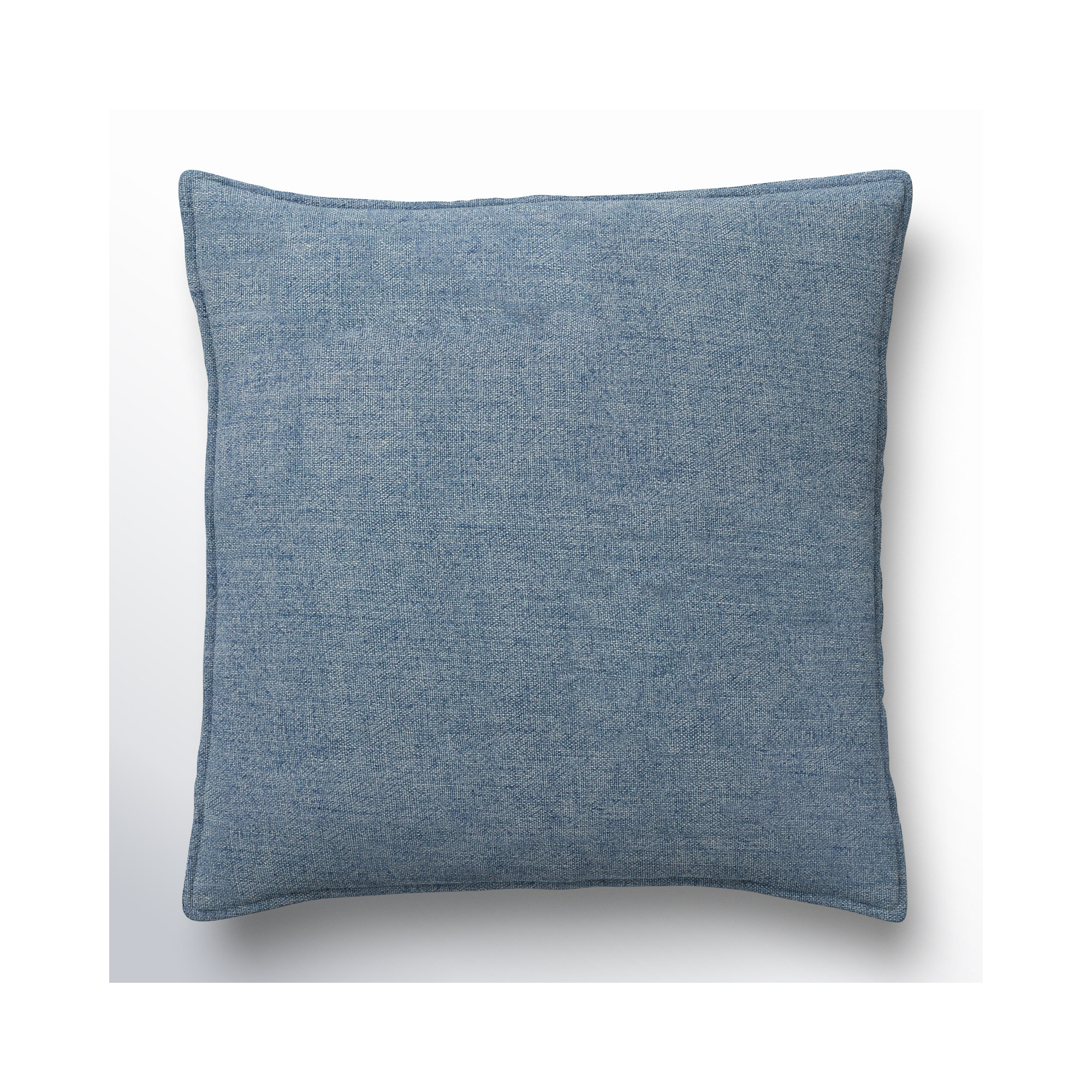 Burbank Linen Throw Pillow, Blue, Pillow Cover Only - No Insert, 22" x 22"