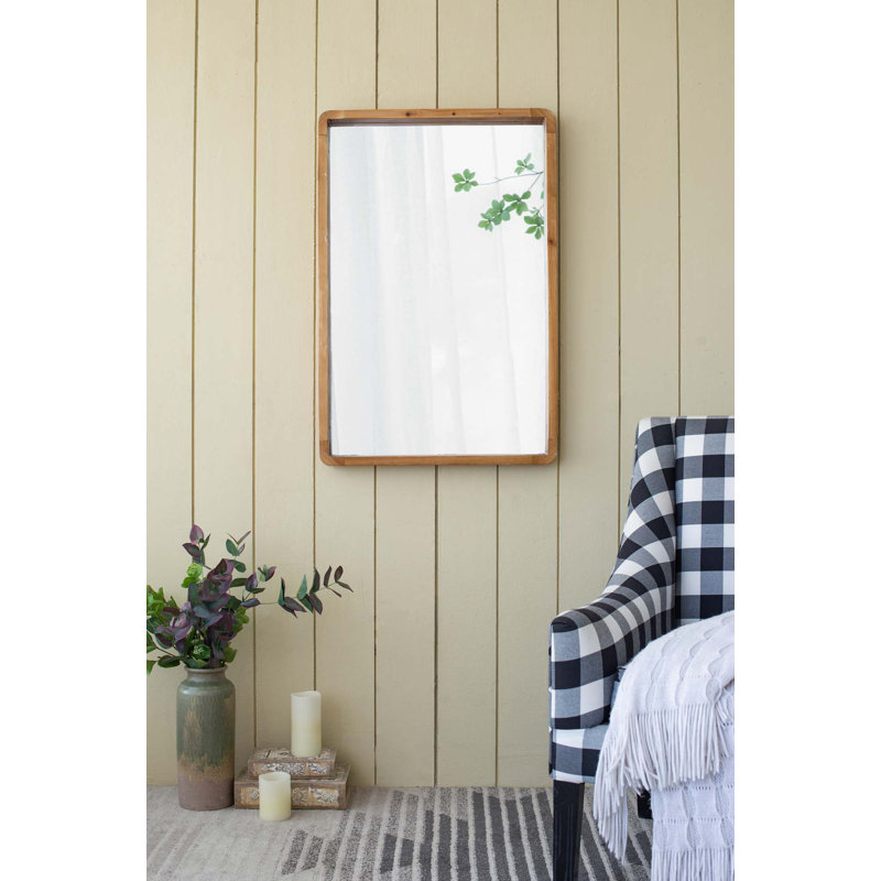 24"x36" Rectangle Wood Mirror