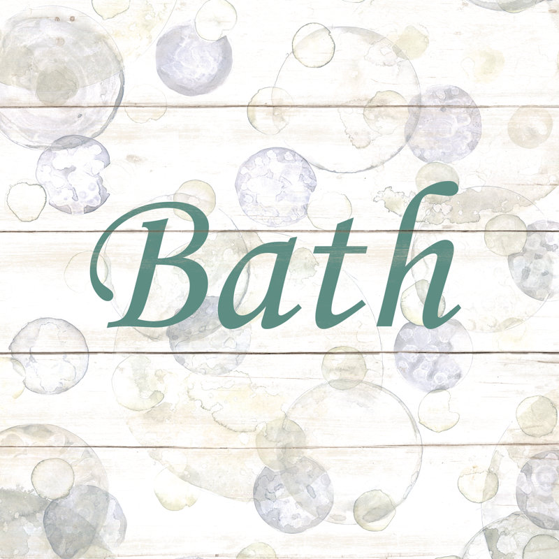 Green Bath Bubbles - Wrapped Canvas Print, 30cm H x 30cm W x 3.8cm D