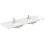 84" Double Countertop with Square Sinks (3-Hole), Backsplash & Sidesplash