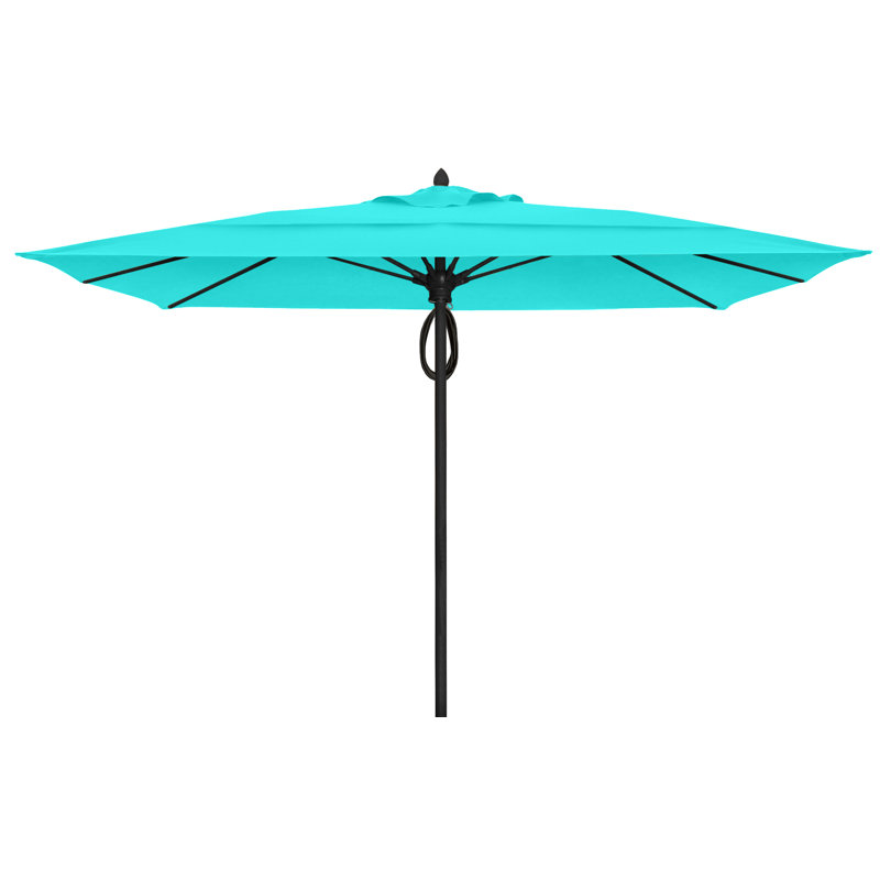 Parasol de marché carré 10 pi Prestige, Aruba, Noir