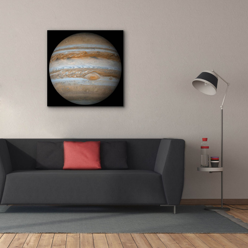 Planète Jupiter sur toile, H 37 po x l 37 po x P 1,5 po