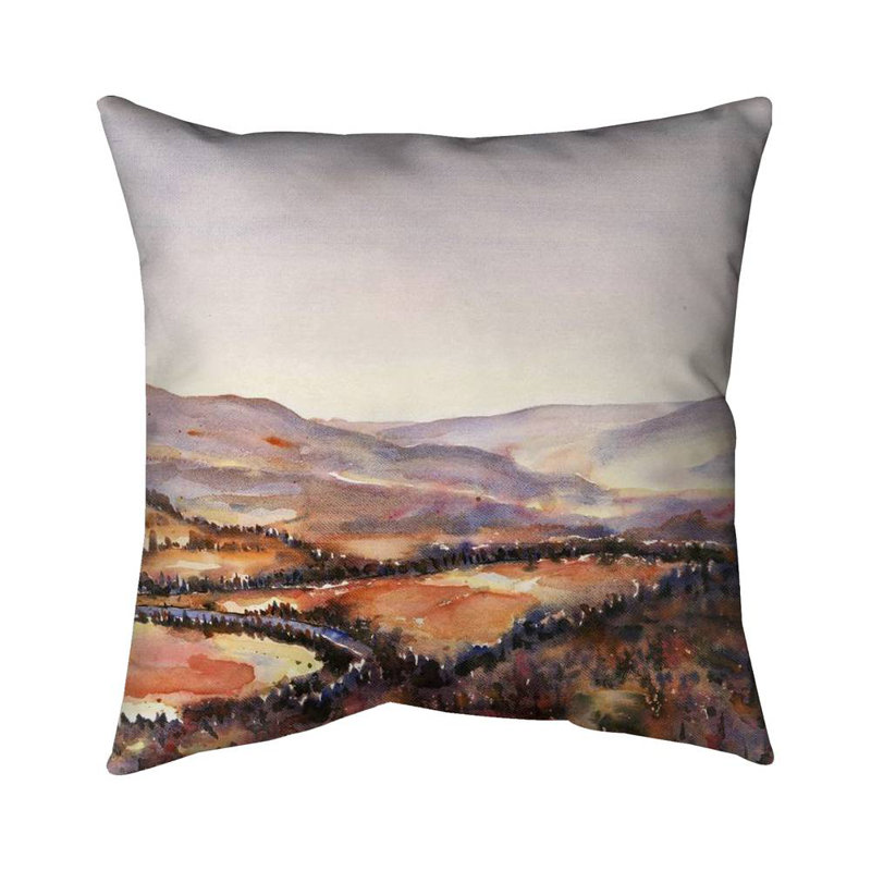 Canadian forest - 26"x26" Throw pillow - Poly twill - Print on demand