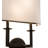 Lys Steel Flush Mounted Sconce