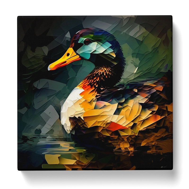 Duck Abstract Expressionism - No Frame Print