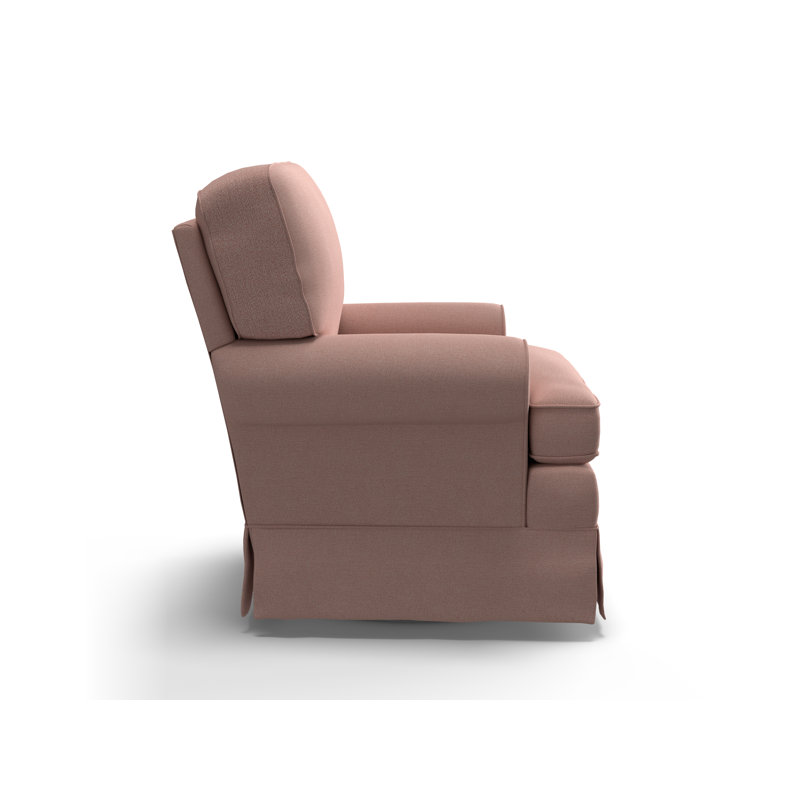 Upholstered Swivel Armchair, Pearl