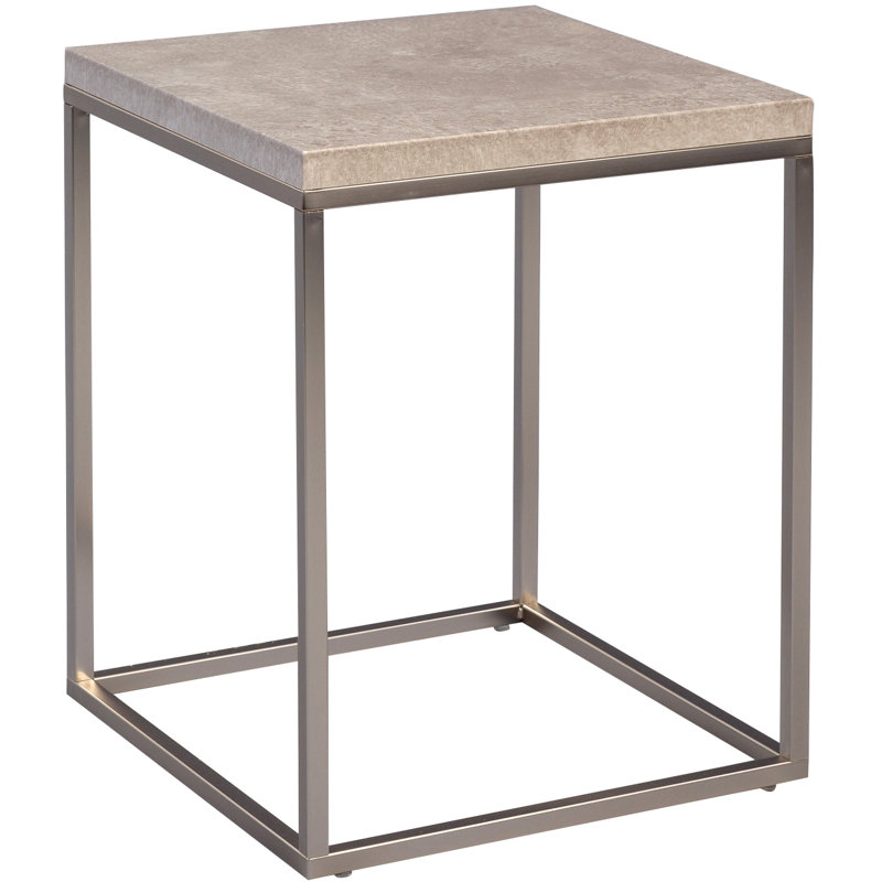Devos Frame End Table, Grey, Grey