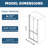 Bathroom Pivot Glass Door - 1/4" Tempered, 72" High, Easy Install 8" Stainless Steel Handle Shower Tempered Glass, Height