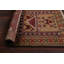 Tapis brun / rouge en laine noué à la main de conception unique 2 pi 7 po x 3 pi 10 po Gator